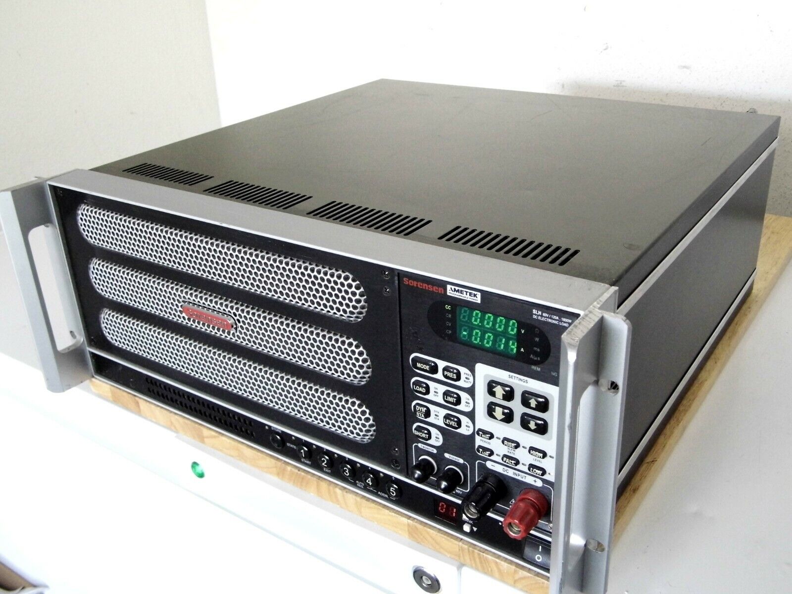 Sorensen SLH-60-120-1800 60V, 120A, 600W Rack Mounted, Programmable DC Load Sorensen SLH-60-120-1800 60V, 120A, 600W Rack Mounted, Programmable DC Load